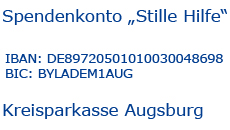 Stille Hilfe Bankverbindung Stille Hilfe Bankverbindung